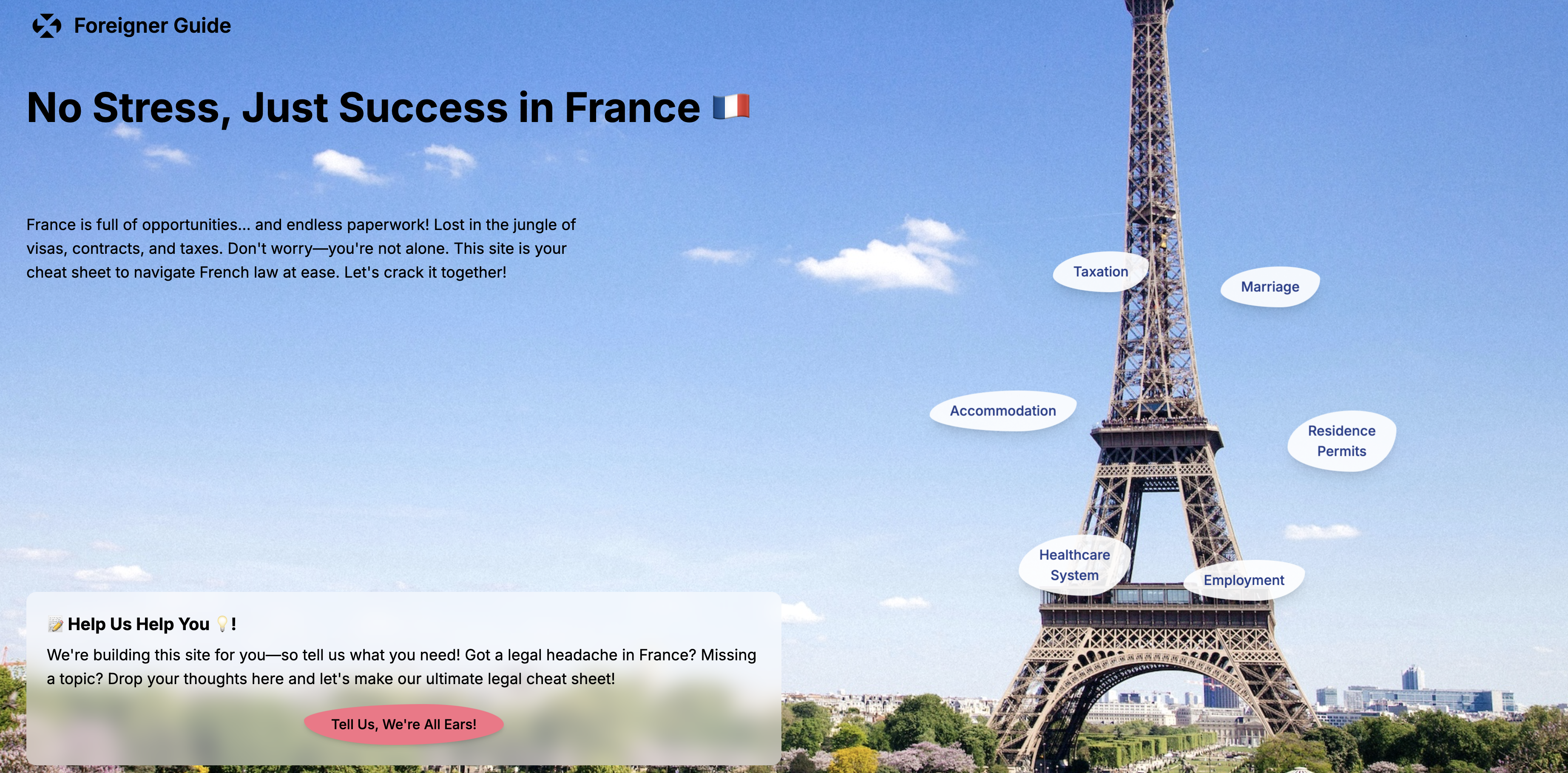 Foreigner Guide - Your AI Legal Assistant for France